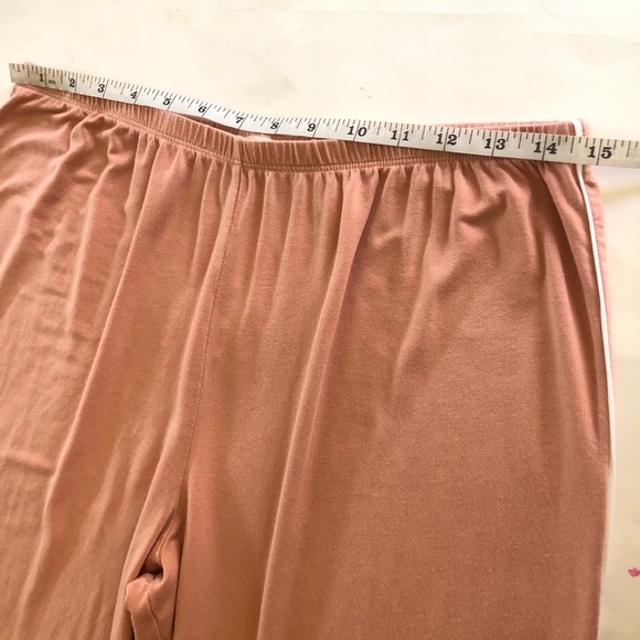 Eberjey Women's Modal Blend Contrast Piping Luxurious Long Pajama Set Size L - Picture 11 of 15